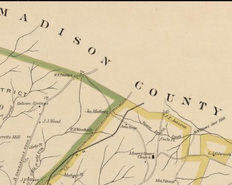 Clarke Co 1893 map Moores Grove BC